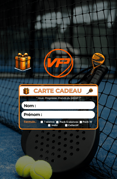 Carte cadeau cours padel Vamos French Padel Nice